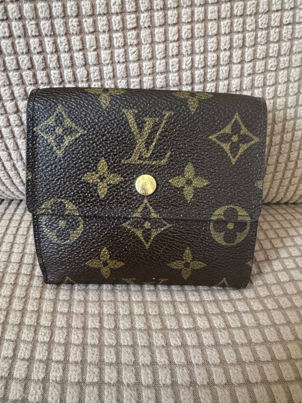 Louis Vuitton Monogram Snap Wallet in Brown and Gold